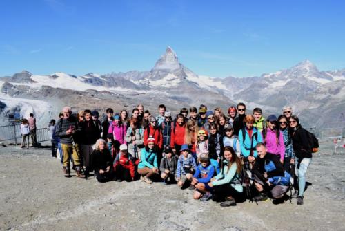Pohled z Gornergratu na Matterhorn 